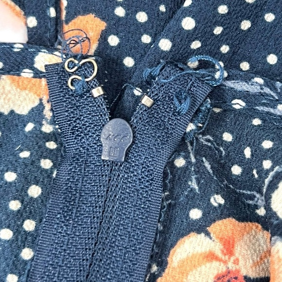 Trixxi Blue and Pink Floral Romper with Belt - Picture 6 of 12